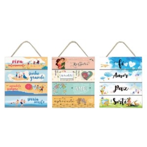 BR8012 KIT QUADRO COM CORDA 38X29CM